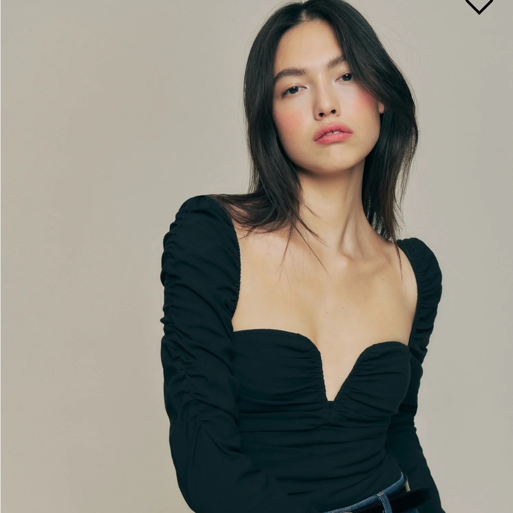 Reformation black ivy top